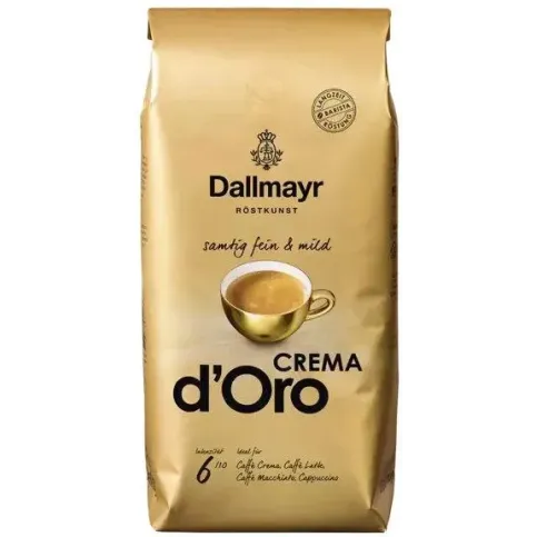 Dallmayr Crema d’Oro 1kg – aksamitna kawa ziarnista dla miłośników łagodnego smaku